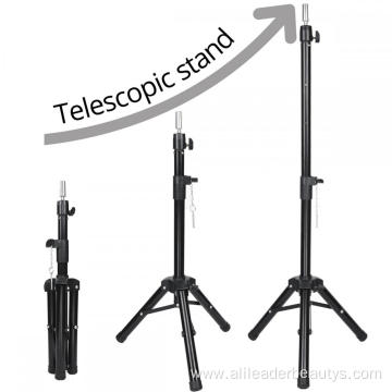 Wig Stand Black Mannequin Head Tripod For Wigs